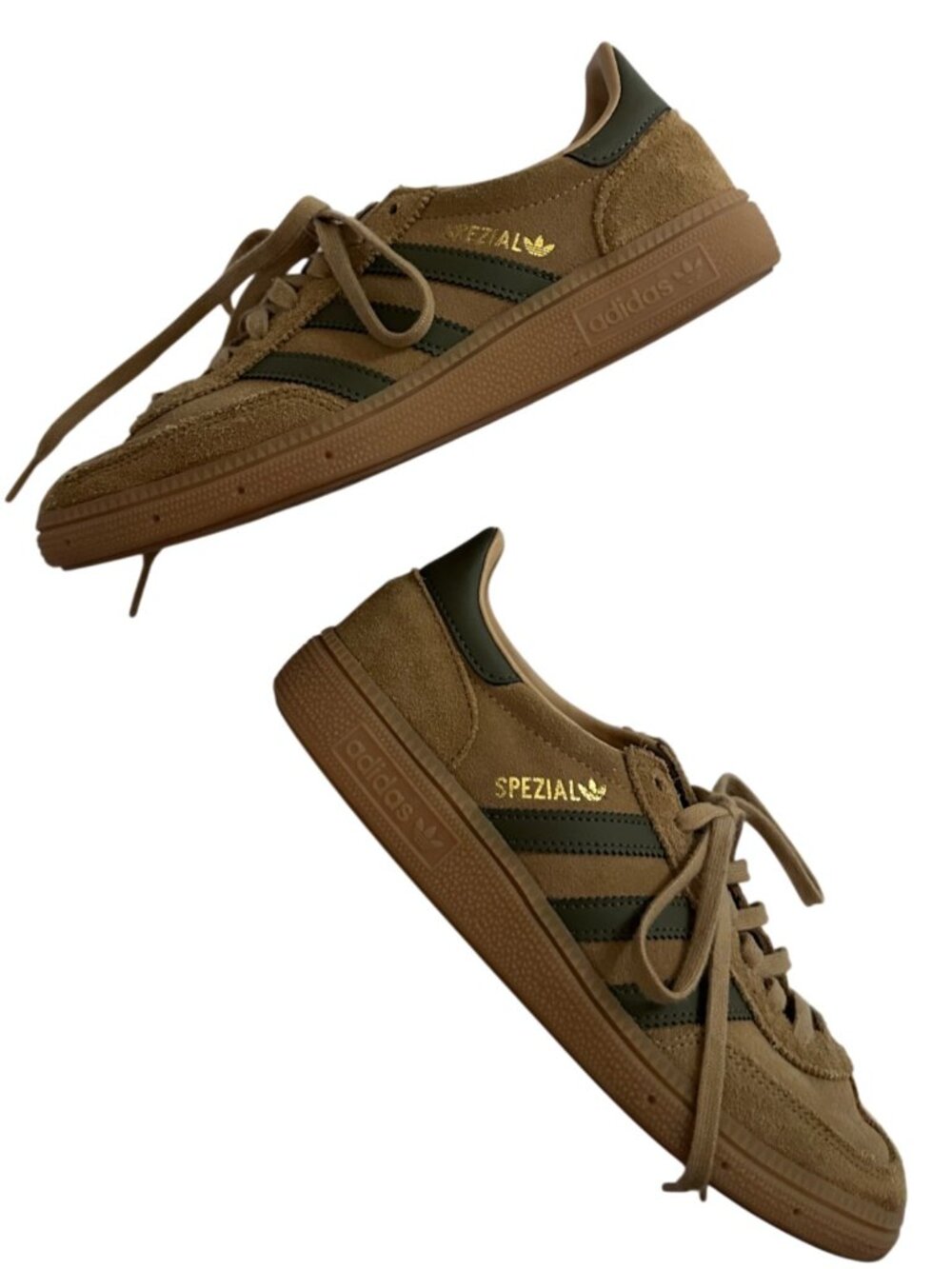 adidas Handball Spezial Brown Olive Suede Sneakers 5.5Y